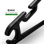Kit Cabides Adulto Preto Reforçado - 38cm