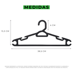 Kit Cabides Adulto Preto Reforçado - 38cm