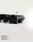 Kit Pisos Modulares Plástico Fácil Instalação Antiderrapante Automotivo - 30x30cm