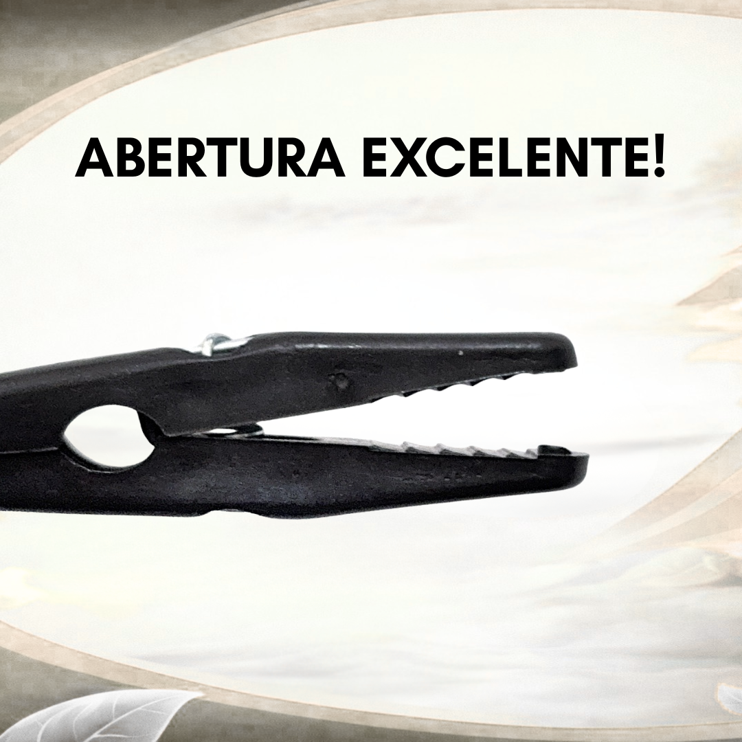 Kit Presilha/Prendedor Preto para Cabides