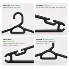 Kit Cabides Adulto Preto Reforçado - 38cm