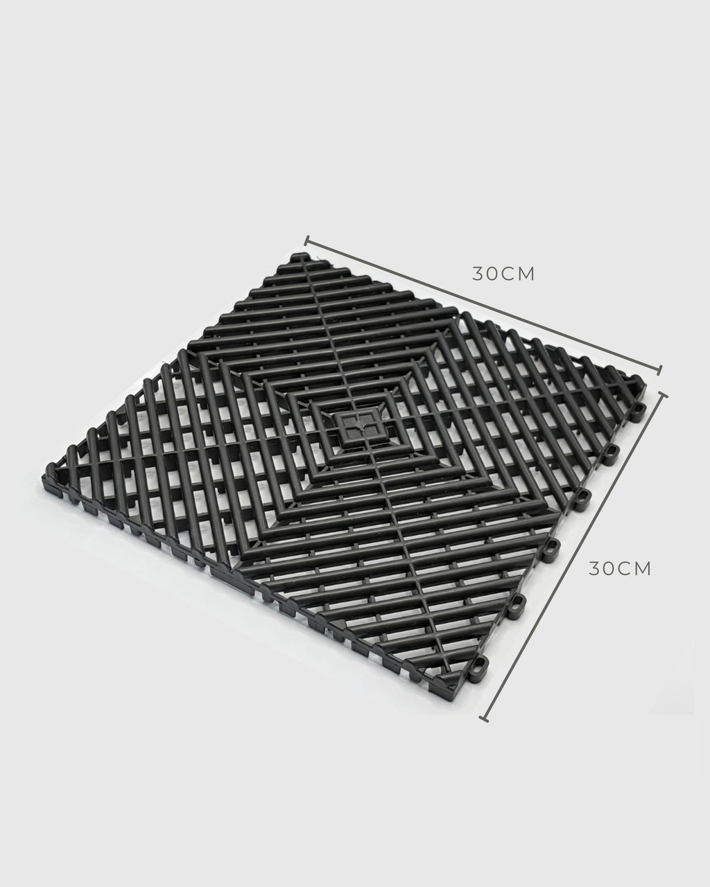 Kit Pisos Modulares Plástico Fácil Instalação Antiderrapante Automotivo - 30x30cm