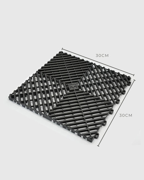 Kit Pisos Modulares Plástico Fácil Instalação Antiderrapante Automotivo - 30x30cm