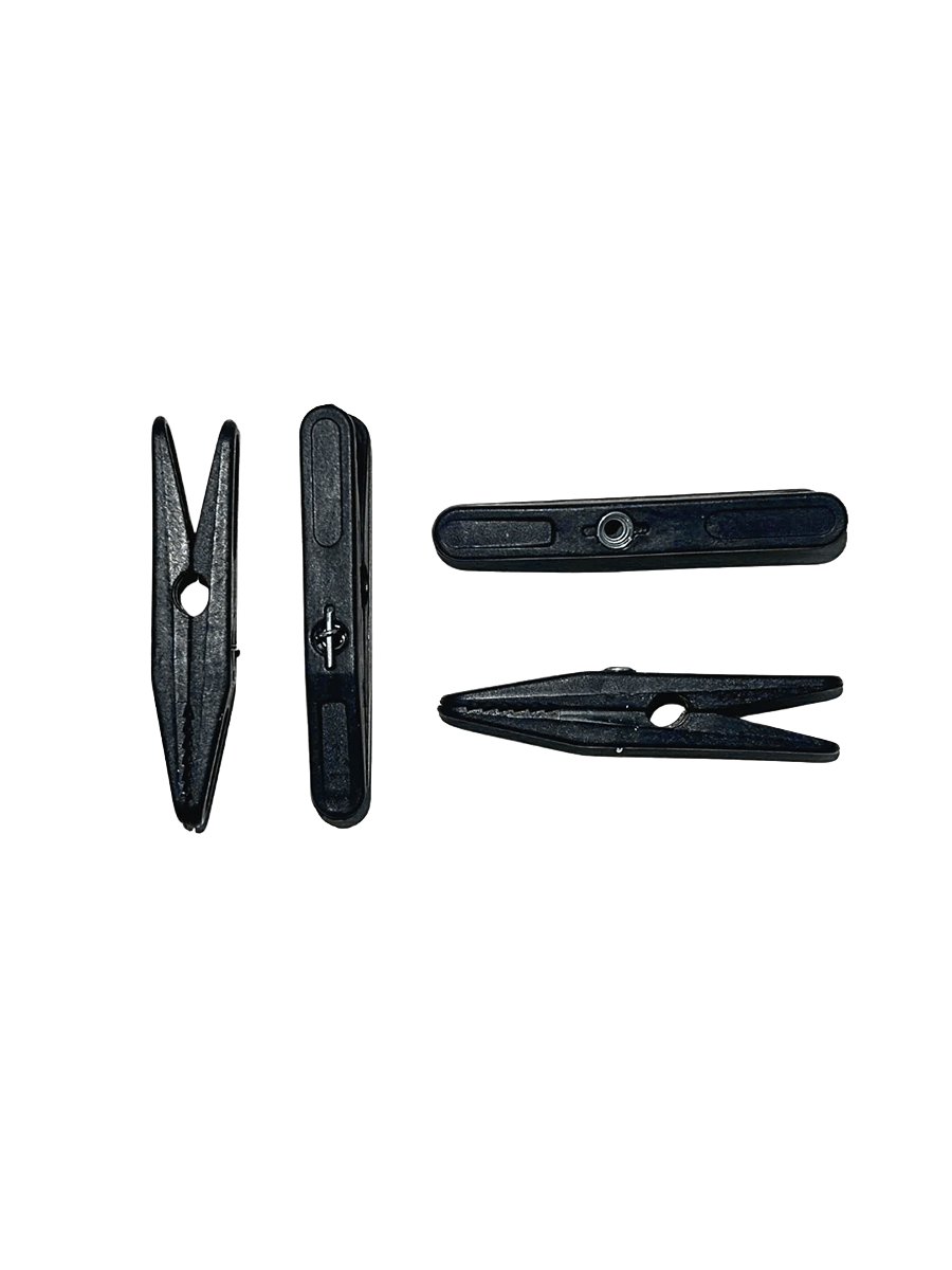 Kit Presilha/Prendedor Preto para Cabides