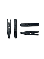 Kit Presilha/Prendedor Preto para Cabides